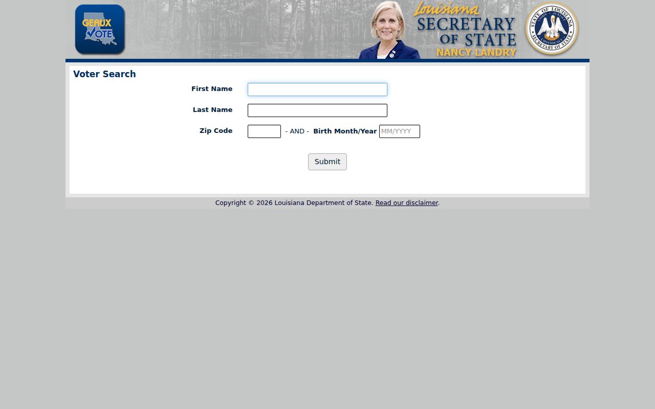Baton Rouge residents directory Louisiana voter name lookup
