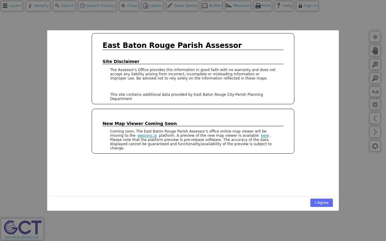 Baton Rouge street directory Assessor GeoPortal map